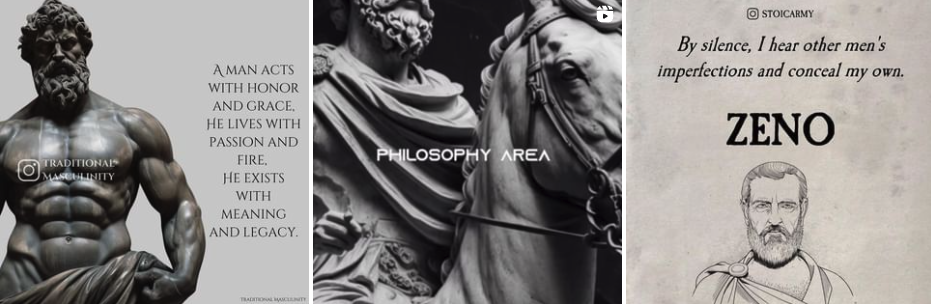 IG Grid of Stoic Quote Content