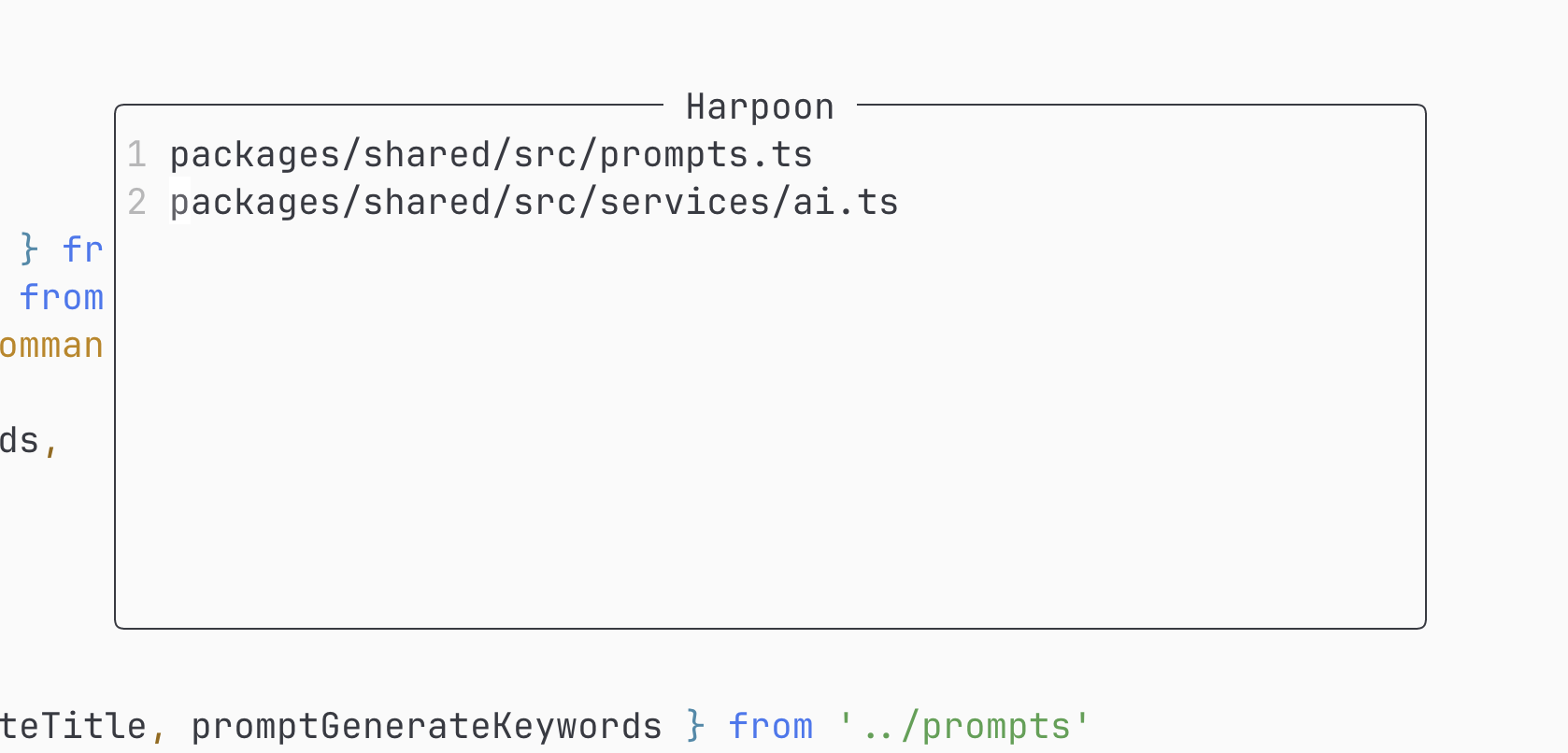 harpoon